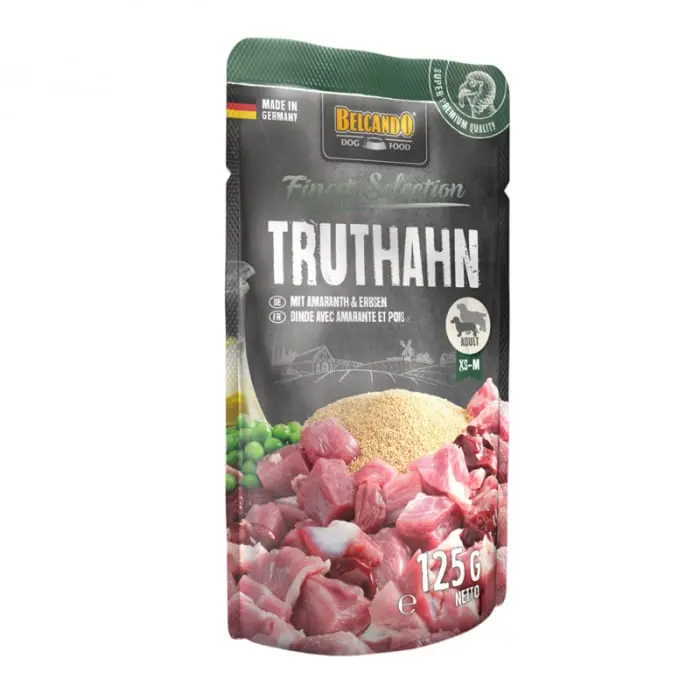 Hrana umeda pentru caini Belcando cu curcan 125 gr