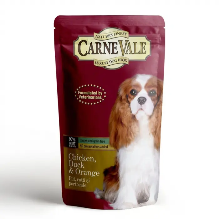 Hrana umeda pentru caini Carnevale cu pui  rata 125 gr