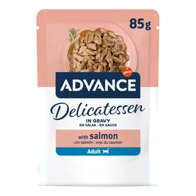 Hrana umeda pentru pisici Advance Delicatessen cu somon 85 gr