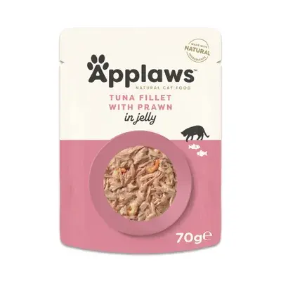 Hrana umeda pentru pisici Applaws File Jelly Ton  Creveti