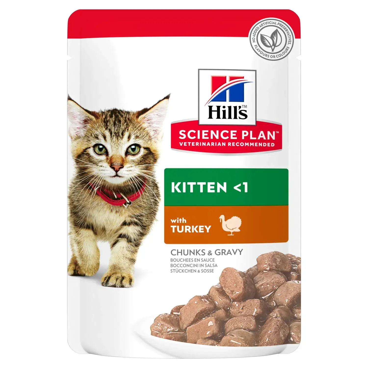 Hrana umeda pentru pisici Hill s SP Kitten cu curcan 85 gr