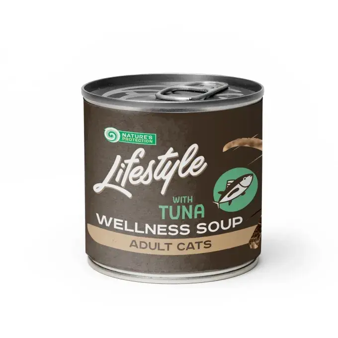 Hrana umeda pentru pisici Nature s Protection Sensitive Digestion Soup cu ton 140 ml