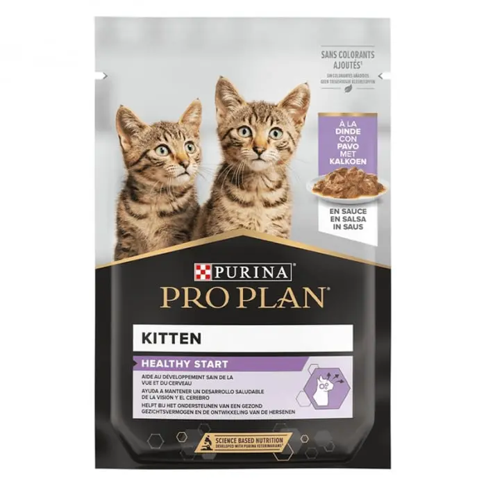 Set 26 buc x 85 gr Hrana umeda pentru pisici Pro Plan Kitten cu curcan