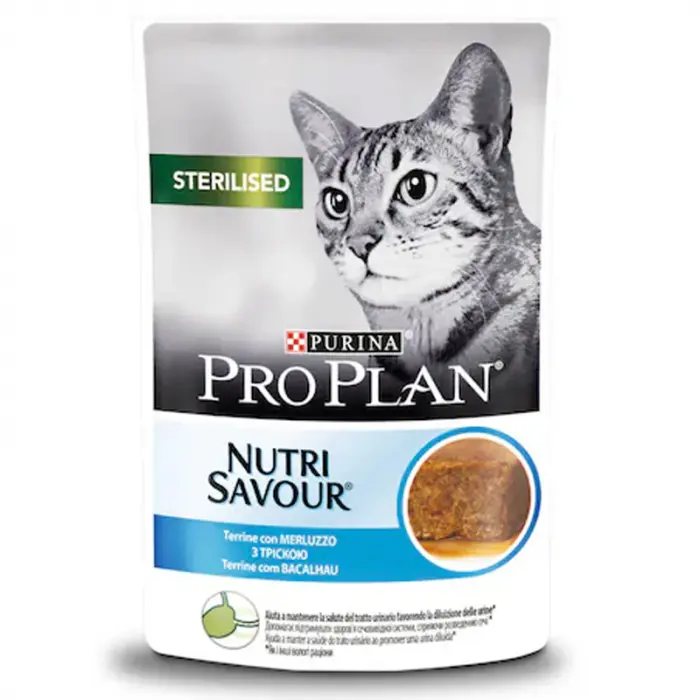 Hrana umeda pentru pisici sterilizate Pro Plan Nutrisavour cu cod 85 gr