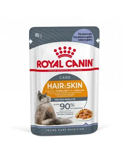 Hrana umeda pentru pisici Royal Canin Hair  Skin Jelly 85 gr