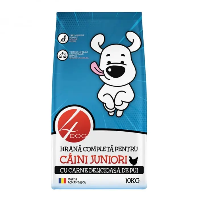 Hrana uscata pentru caini 4Dog Junior 10 kg