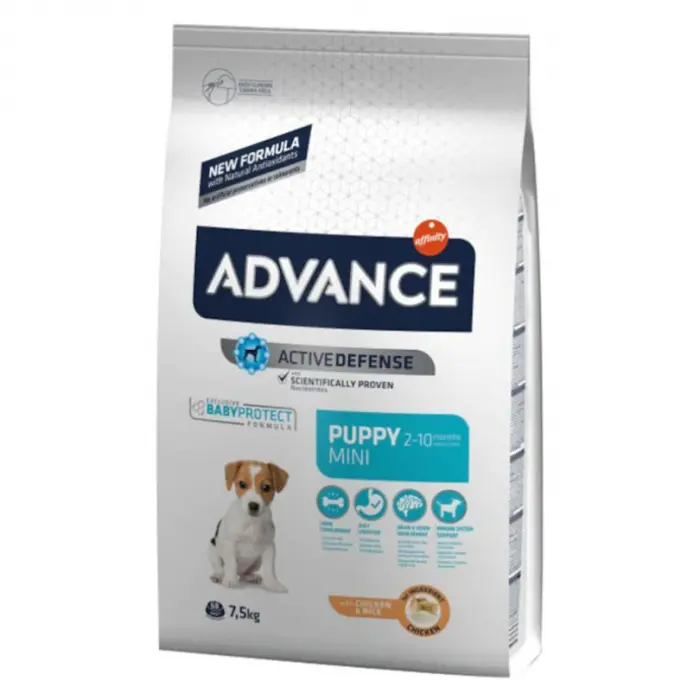 Hrana uscata pentru caini Advance Mini Puppy 7,5 kg