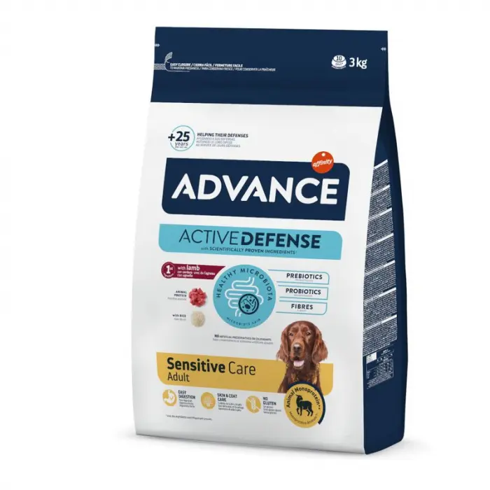 Hrana uscata pentru caini Advance Sensitive cu miel  orez 3 kg