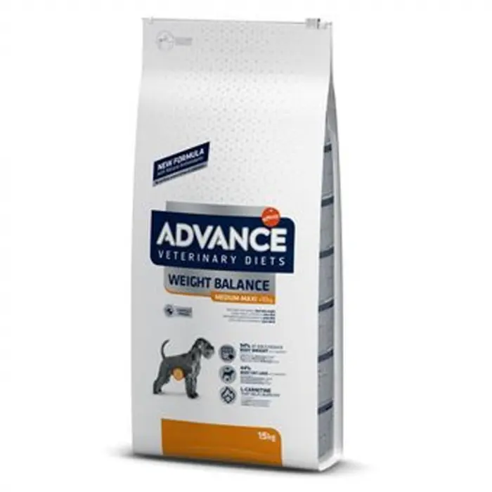 Hrana dietetica pentru caini Advance Veterinary Diets Weight Balance Medium-Maxi 15 kg