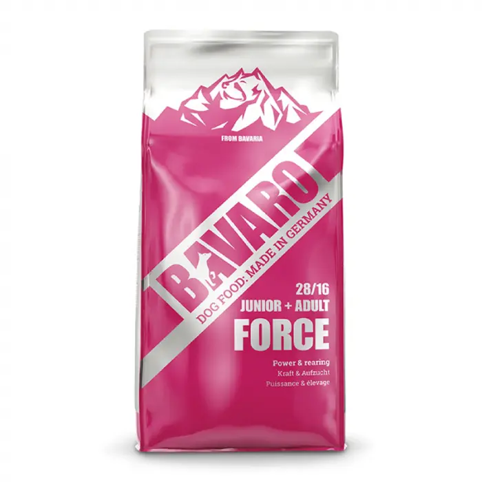 Hrana uscata pentru caini Bavaro Force Junior + Adult  18 kg