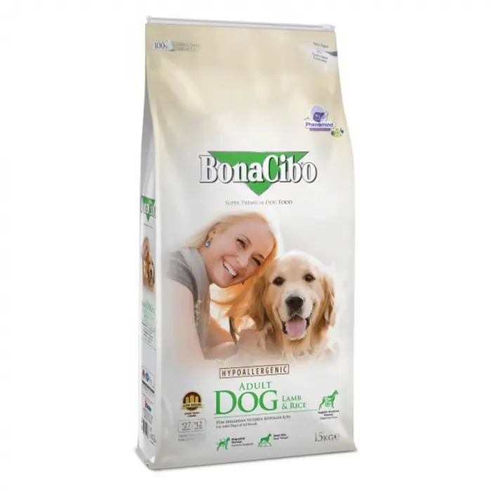 Hrana uscata pentru caini Bono Cibo Adult cu miel  orez 15 kg