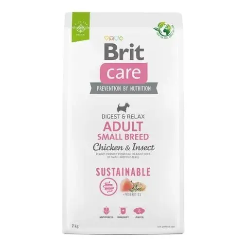 Hrana uscata pentru caini Brit Care Sustainable Adul Small Breed 7 kg