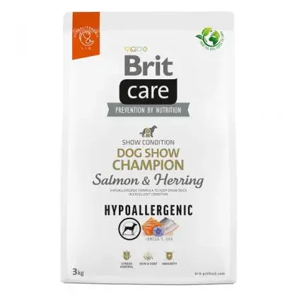 Hrana uscata pentru caini Brit Hypoallergenic Show Champion cu somon 3 kg