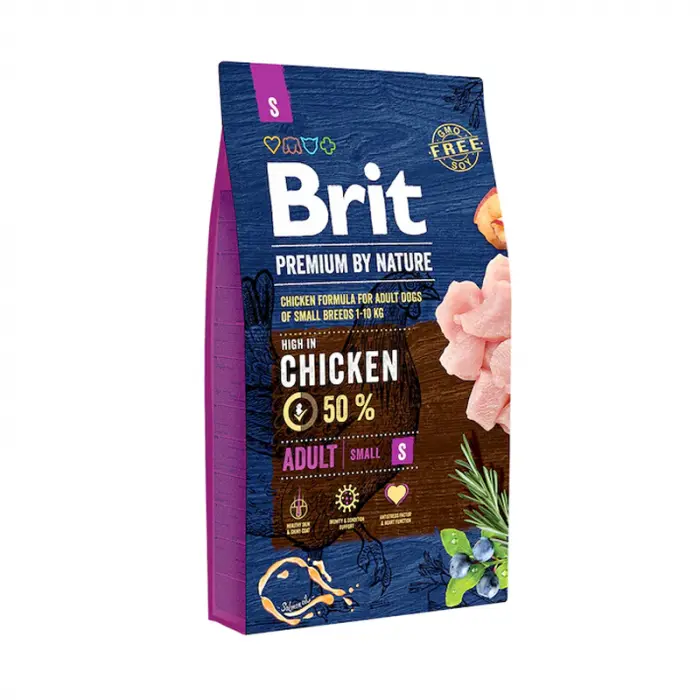 Hrana uscata pentru caini Brit Premium Adult S 8 kg