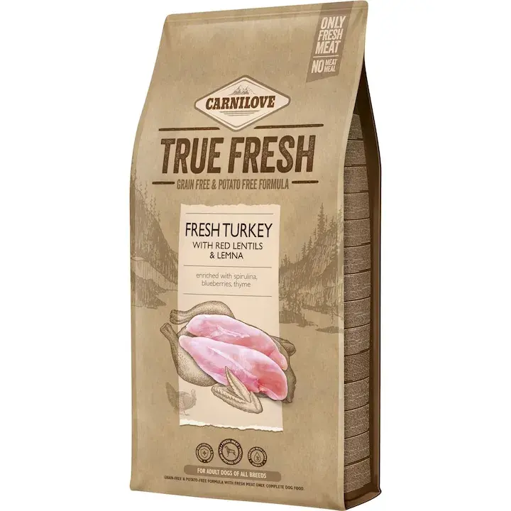 Hrana uscata pentru caini Carnilove True Fresh Adult cu curcan 1,4 kg