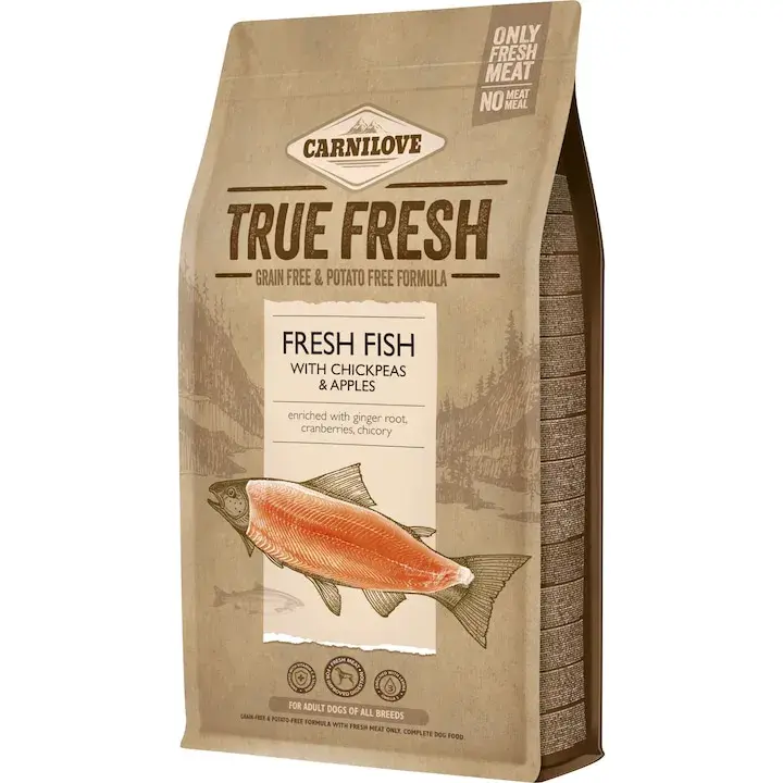 Hrana uscata pentru caini Carnilove True Fresh Adult cu peste 4 kg