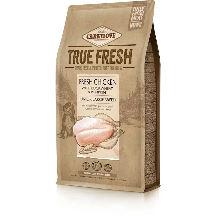 Hrana uscata pentru caini Carnilove True Fresh Junior Large Breed cu pui 1,4 kg