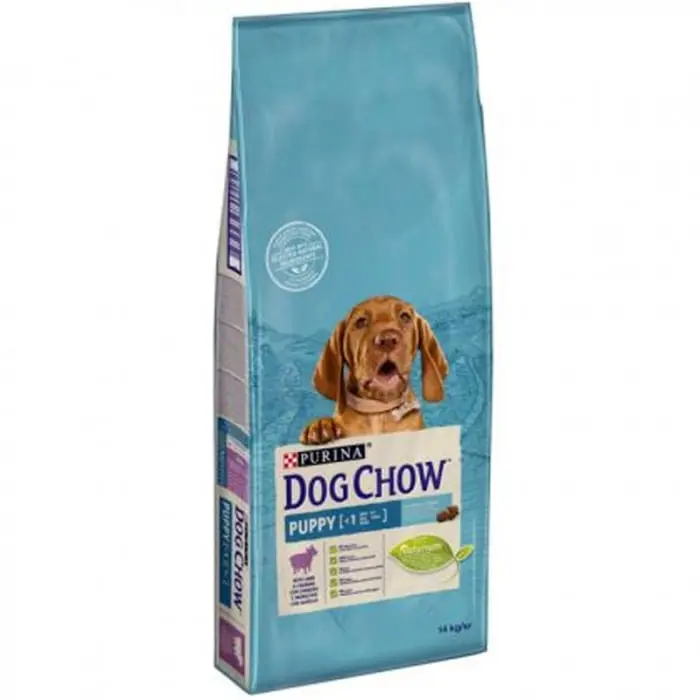 Hrana uscata pentru caini Dog Chow Junior cu miel 14 kg