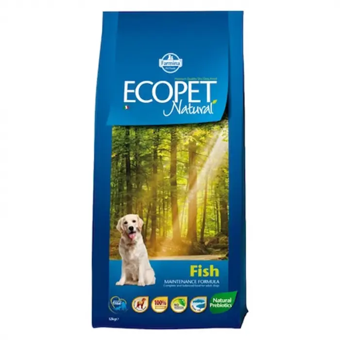 Hrana uscata pentru caini Ecopet Natural Fish 12 kg
