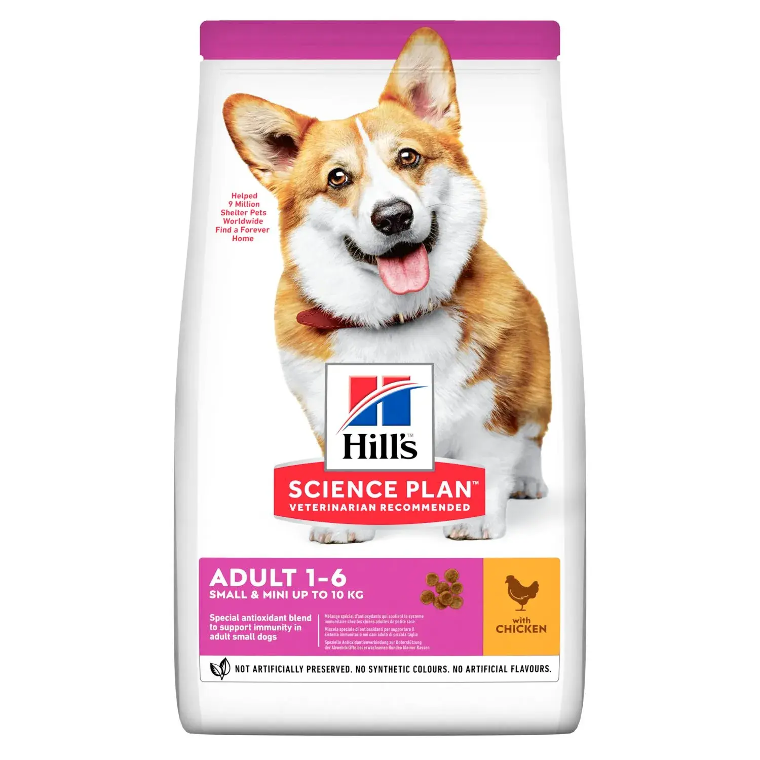 Hrana uscata pentru caini Hill s SP Small  Mini Adult cu pui 1,5 kg