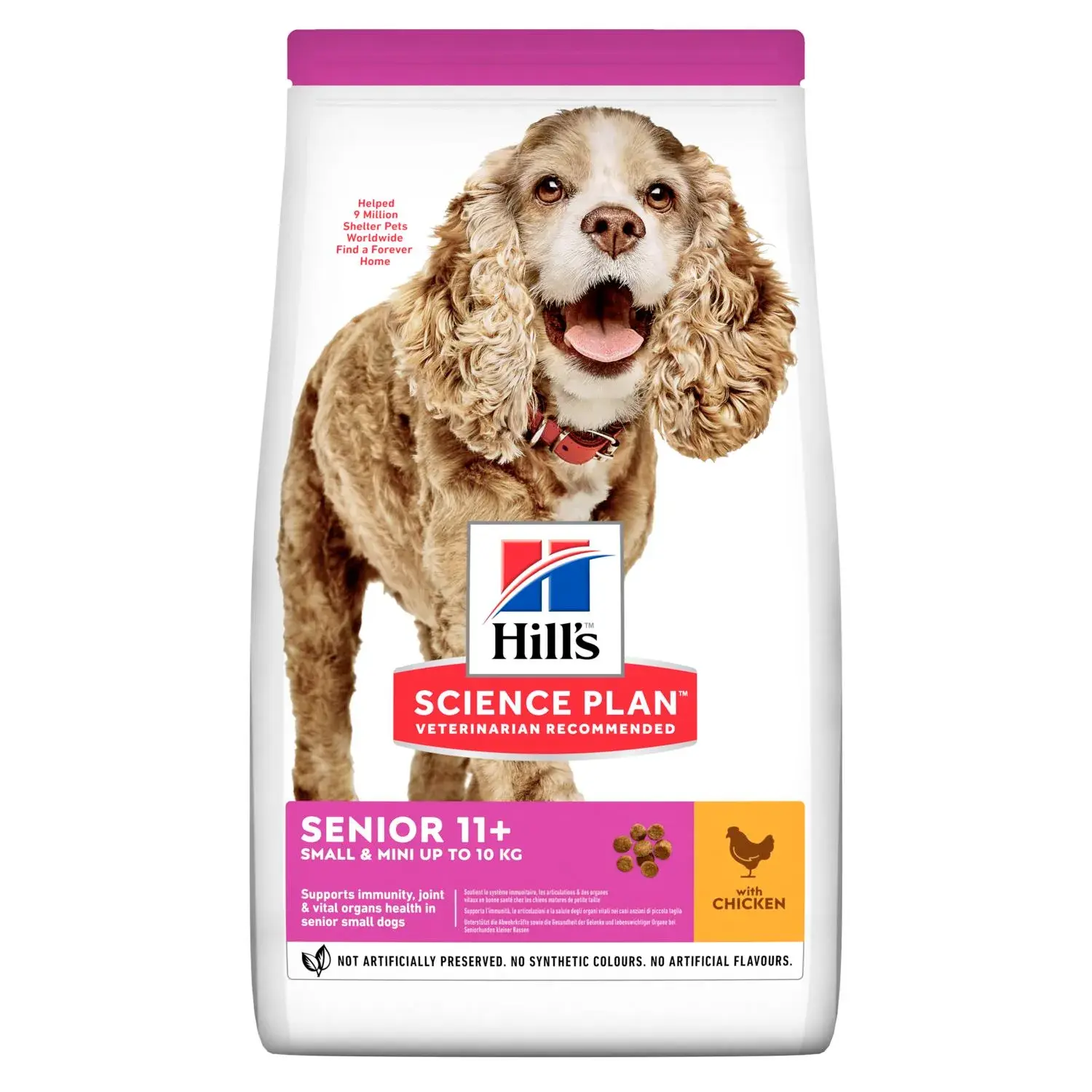 Hrana uscata pentru caini Hill s SP Small Mini Senior 11+ cu pui 1,5 kg