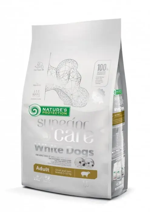 Hrana uscata pentru caini N.P. Superior Care White Dogs Adult cu miel 10 kg