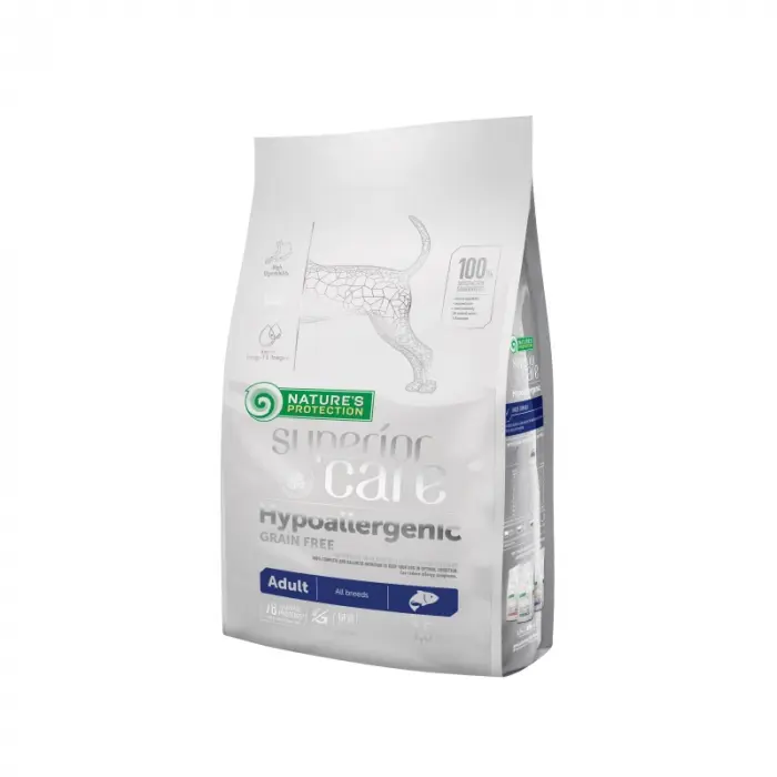 Hrana uscata pentru caini N.P. Superior Care Hypoallergenic cu somon 1,5 kg