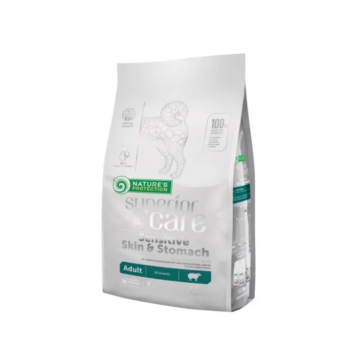 Hrana uscata pentru caini N.P. Superior Care Sensitive Skin  Stomach cu miel 10 kg