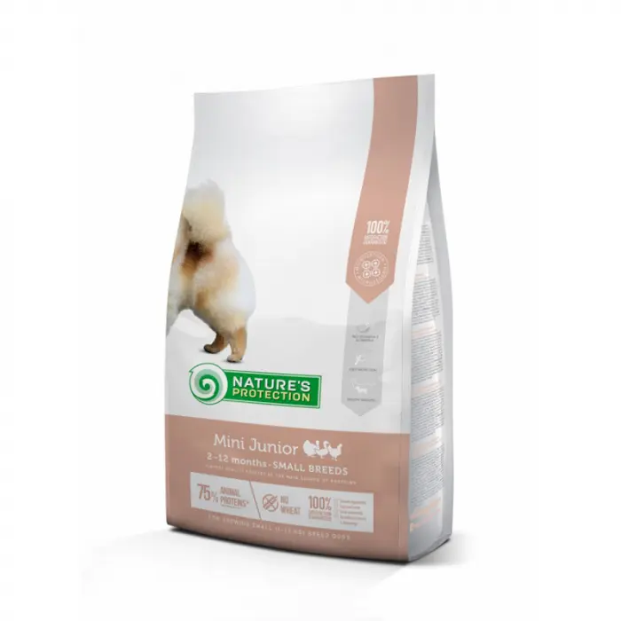 Hrana uscata pentru caini Nature s Protection Mini Junior cu pui 7,5 kg