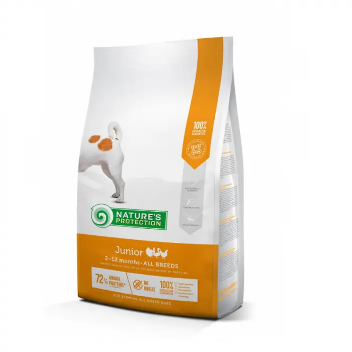 Hrana uscata pentru caini Nature s Protection Junior cu pui 2 kg