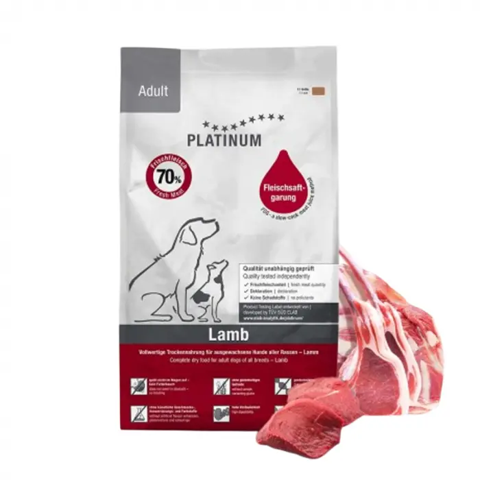 Hrana uscata pentru caini Platinum Adult cu miel orez 5 kg