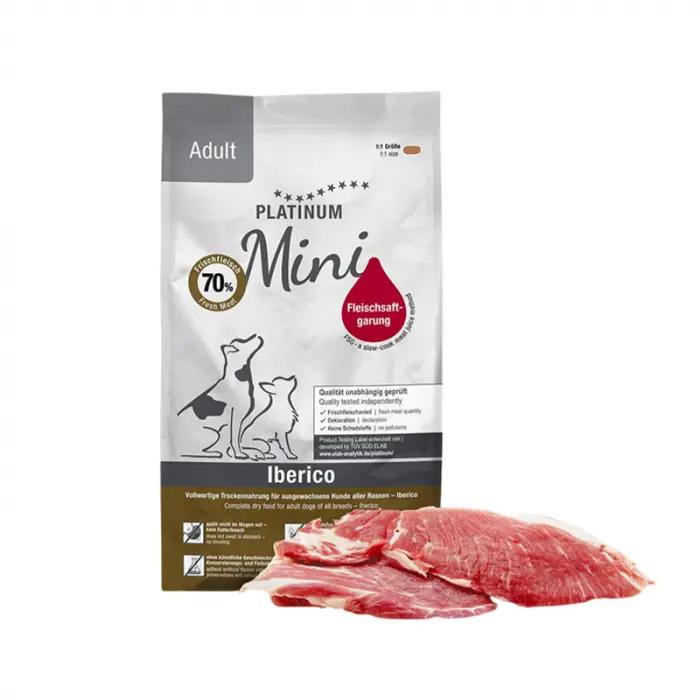Hrana uscata pentru caini Platinum Mini Adult Iberico 900 gr