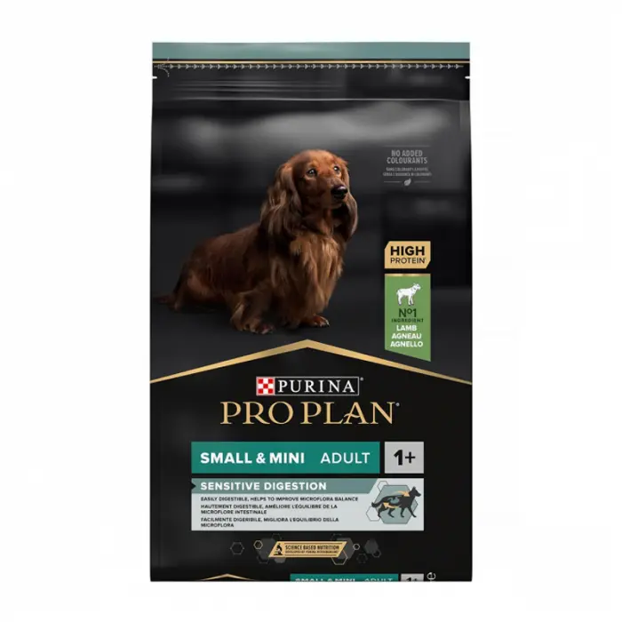 Hrana uscata pentru caini Pro Plan Small  Mini Adult Sensitive Digestion cu miel 7 kg