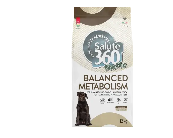 Hrana uscata pentru caini Salute 360 Balanced Metabolism cu porc 12 kg