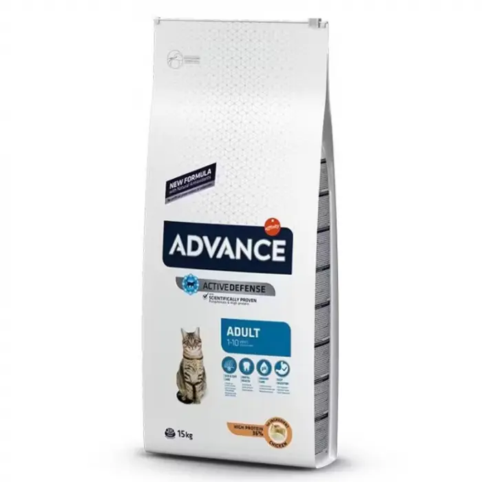 Hrana uscata pentru pisici adulte Advance cu pui orez 15 kg
