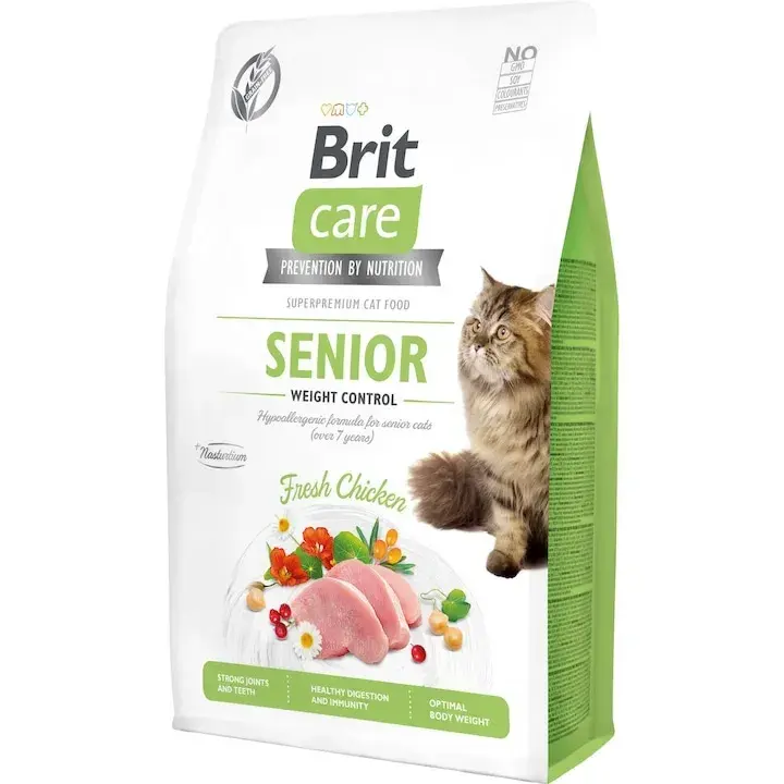 Hrana uscata pentru pisici Brit Care GF Senior Weight Control 7 kg