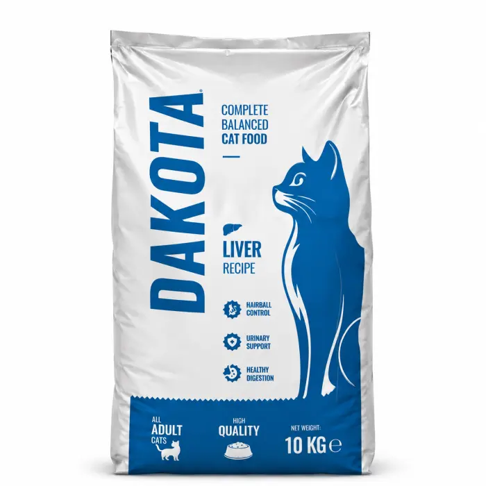 Hrana uscata pentru pisici Dakota cu ficat 10 kg