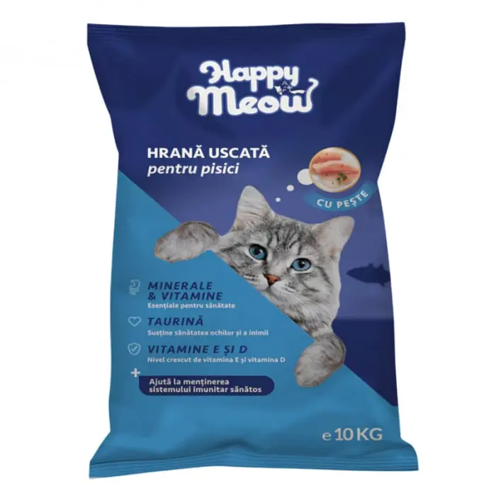 Hrana uscata pentru pisici Happy Meow cu peste 10 kg