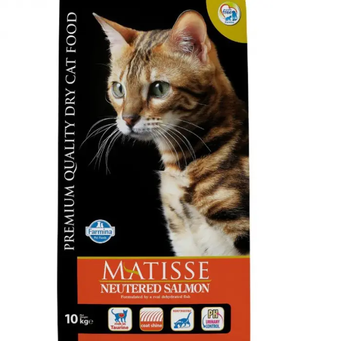Hrana uscata pentru pisici Matisse Neutered cu somon 10 kg