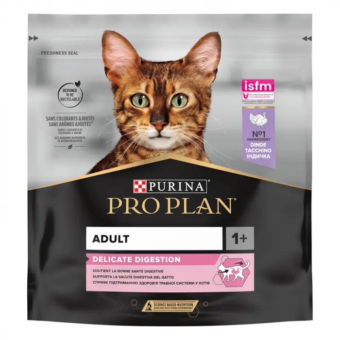 Hrana uscata pentru pisici Pro Plan Delicate Adult cu curcan 400 gr