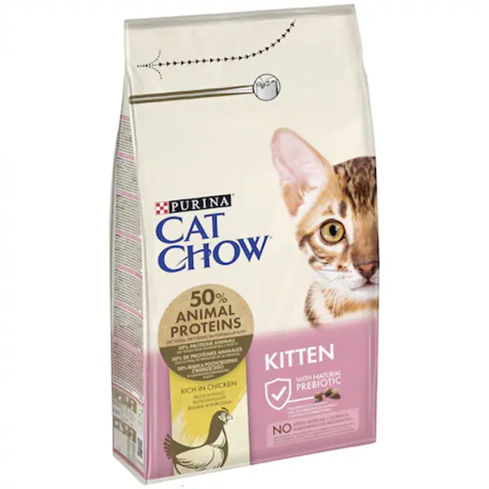 Hrana uscata pentru pisici Purina Cat Chow Junior cu pui 1,5 kg