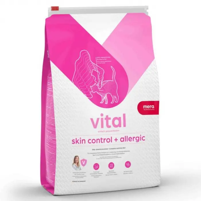 Hrana dietetica pentru pisici Mera Vital Skin Control + Allergic 3 kg