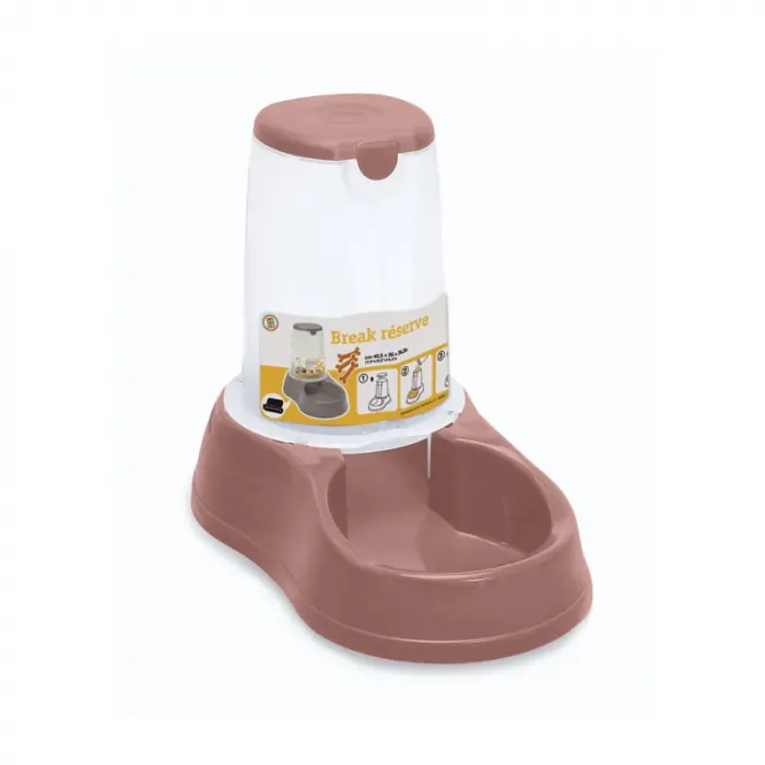 Hranitor automat  Stefanplast Break Roz 1,5 L