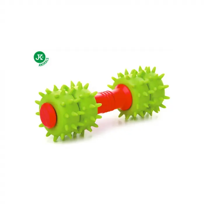 Jucarie pentru caini Gantera cu tepi 15 cm