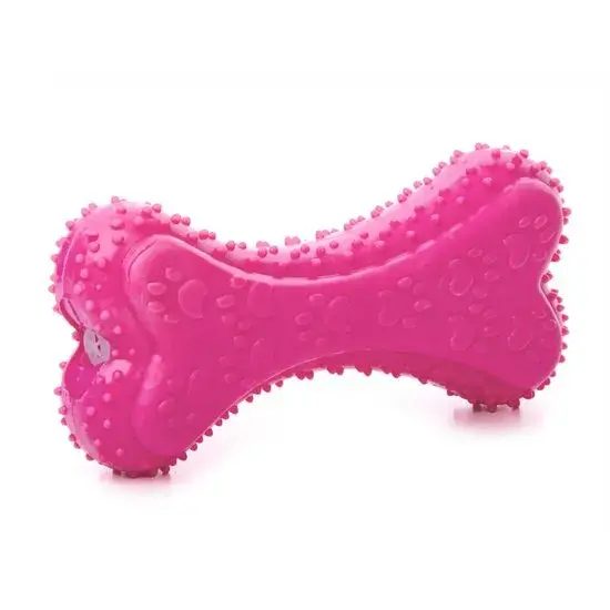 Jucarie pentru caini JK Os roz 12 cm
