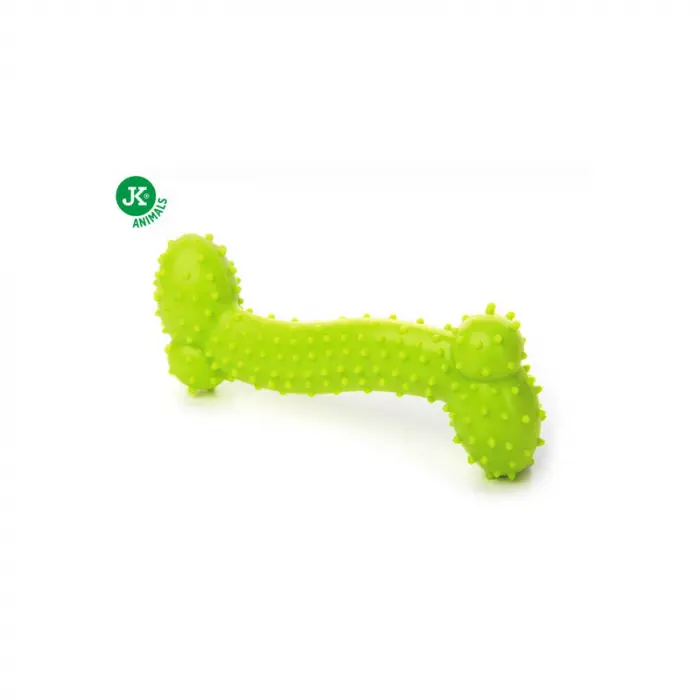 Jucarie pentru caini Os Verde cu striatii 10 cm