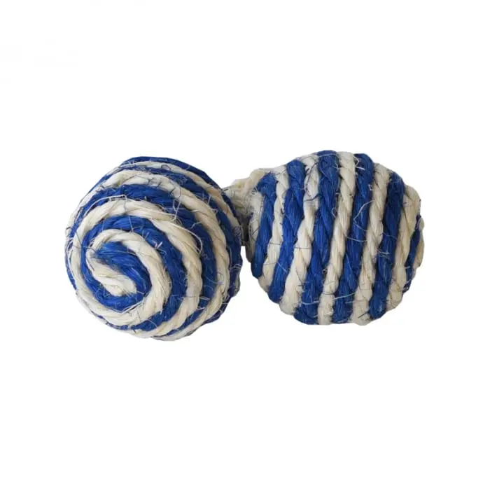 Jucarie pentru pisici Miau Miau minge din sisal 2 buc