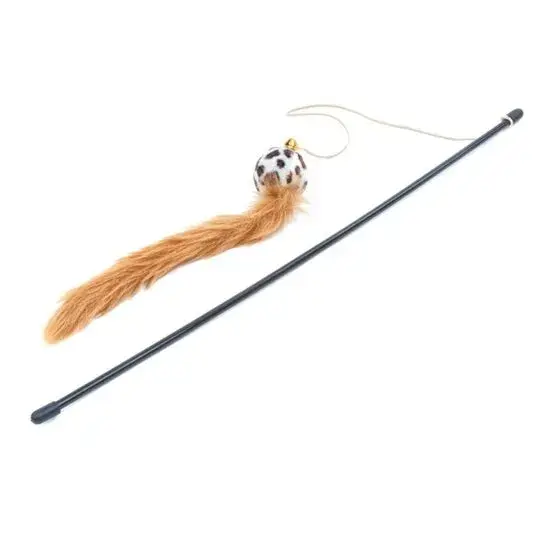 Jucarie pentru pisici Petro Undita cu codita  clopotel 47 cm