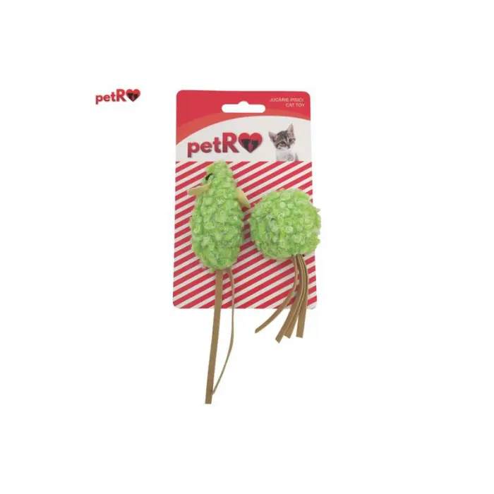 Jucarie pentru pisici Soarece  Minge Petro 2 buc   set