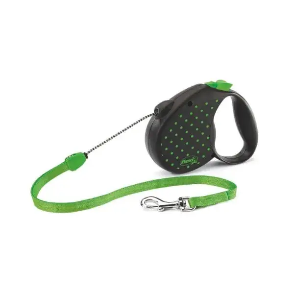 Lesa retractabila Flexi Color Verde M 5 m 25 kg